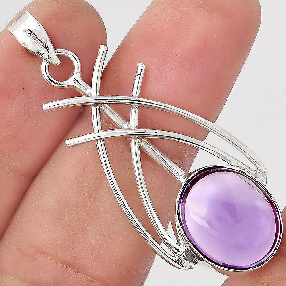 Natural Amethyst Cab - Brazil Pendant P-1010 SDP155472