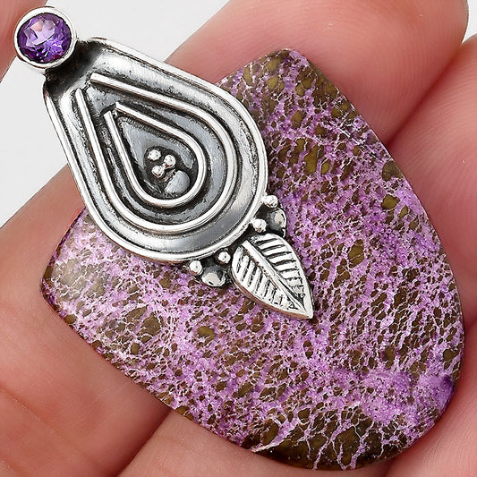 Purpurite - South Africa and Amethyst Pendant P-1584 SDP155478