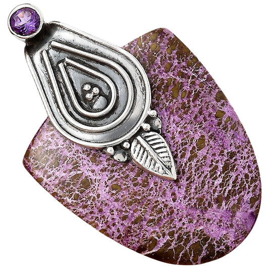 Purpurite - South Africa and Amethyst Pendant P-1584 SDP155478