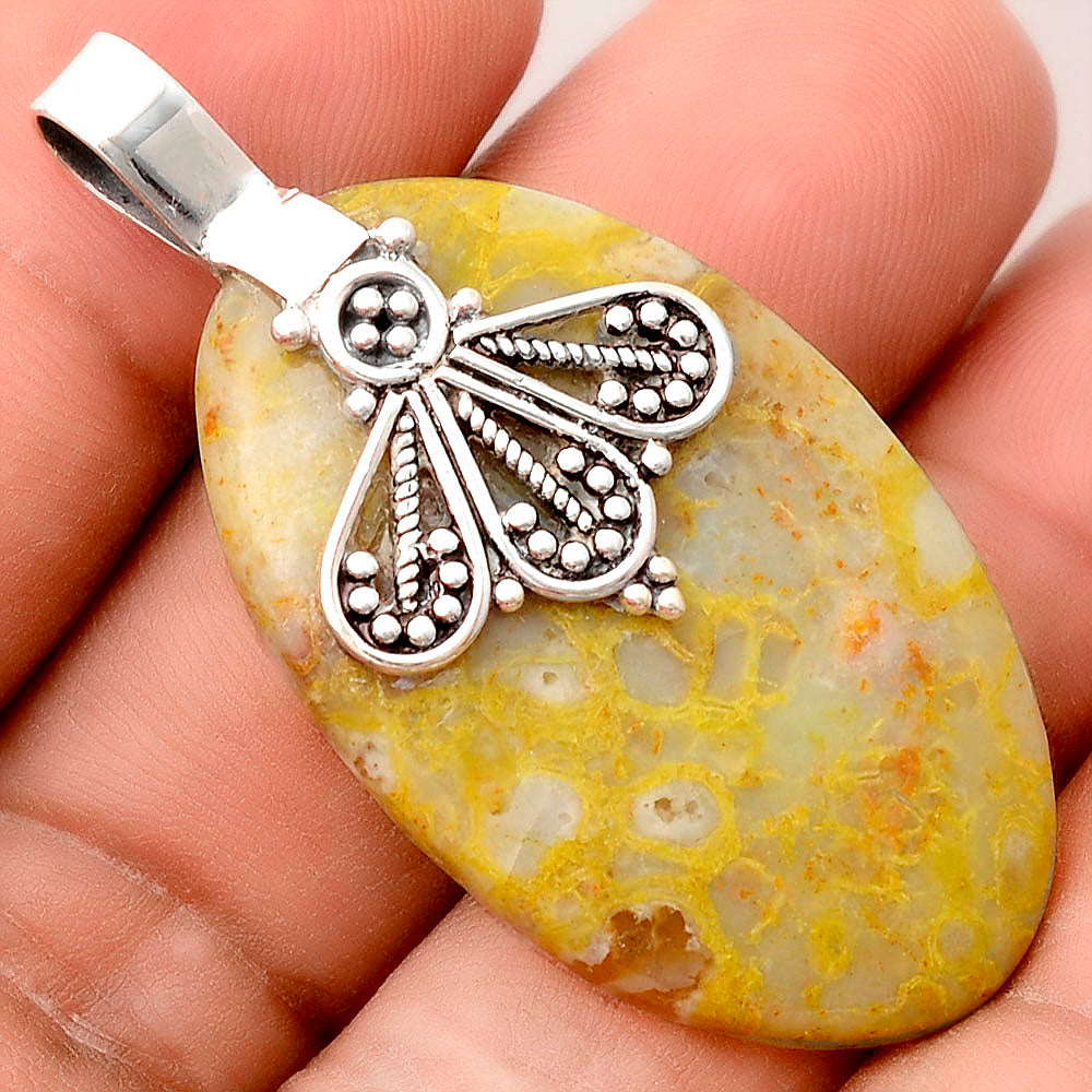 Natural Green Opal Madagascar Pendant P-1469 SDP155508