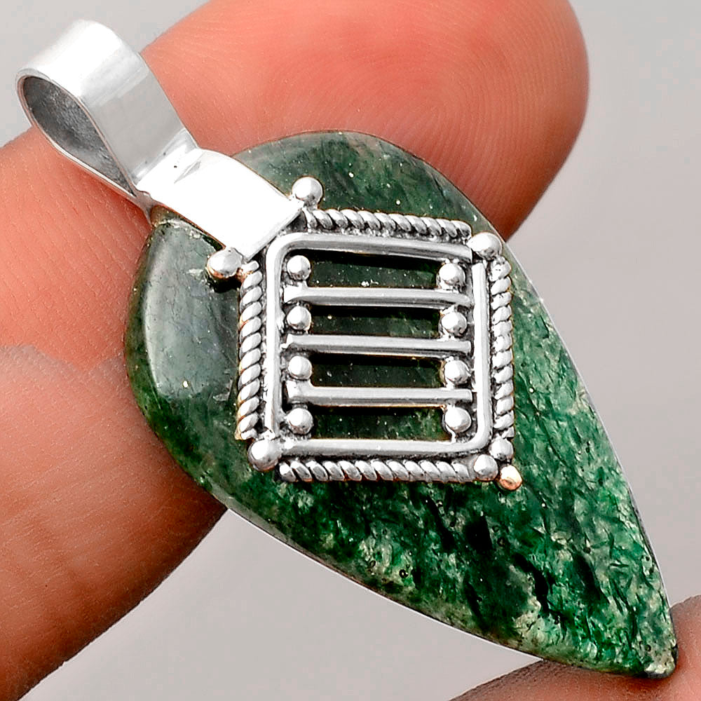 Natural Green Aventurine Pendant P-1462 SDP155527