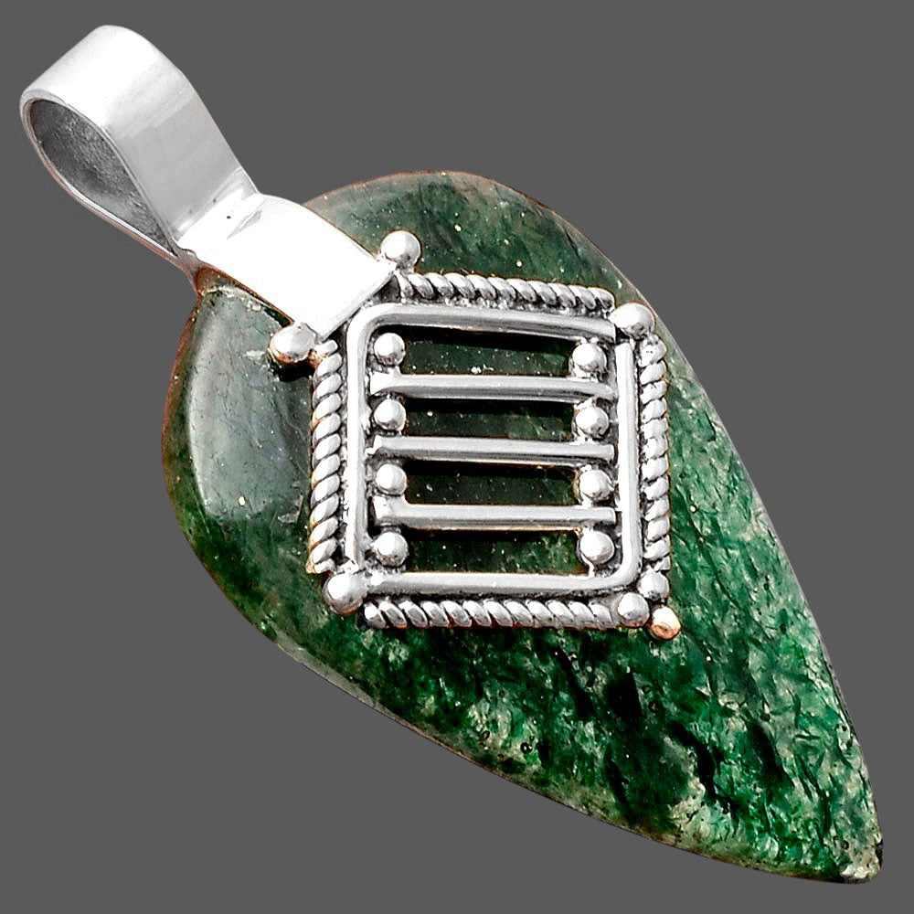 Natural Green Aventurine Pendant P-1462 SDP155527