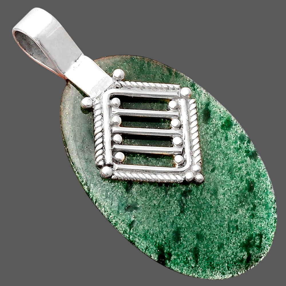 Natural Green Aventurine Pendant P-1462 SDP155535