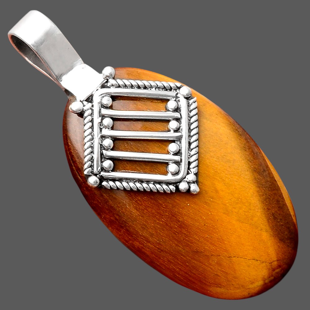 Natural Tiger Eye - Africa Pendant P-1462 SDP155537