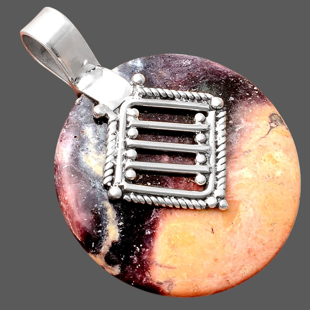 Natural Indian Blanket Jasper Pendant P-1462 SDP155540