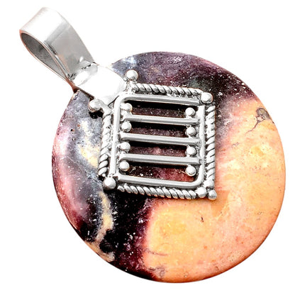 Natural Indian Blanket Jasper Pendant P-1462 SDP155540