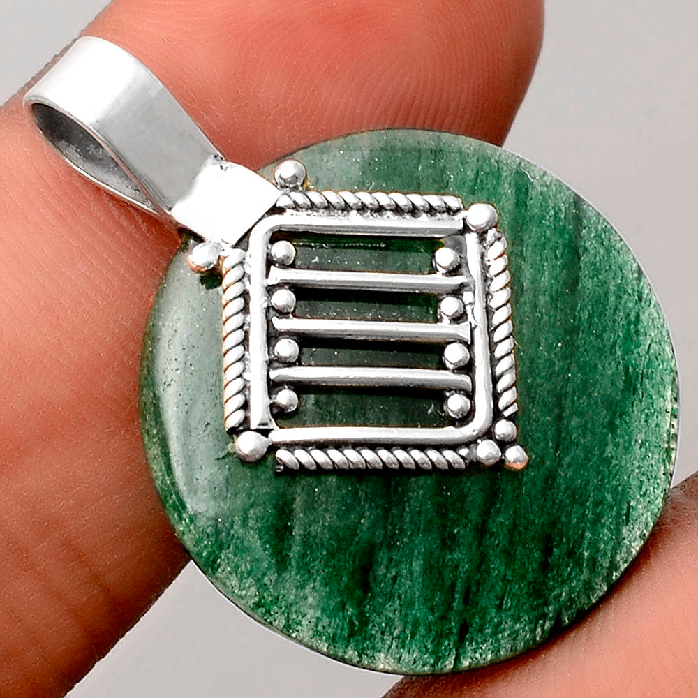 Natural Green Aventurine Pendant P-1462 SDP155542