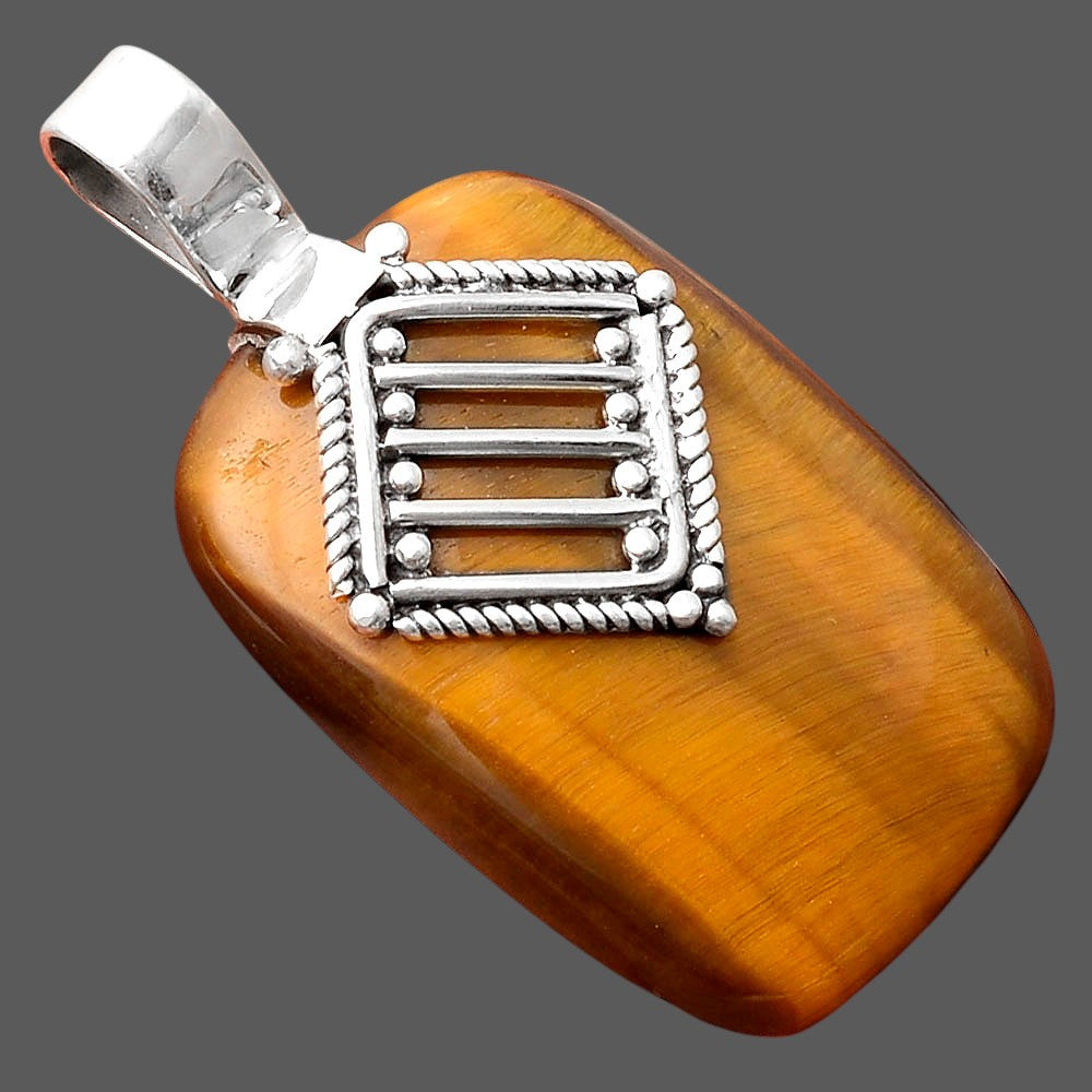 Natural Tiger Eye - Africa Pendant P-1462 SDP155544