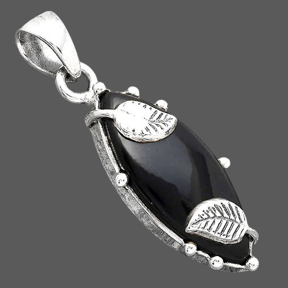 Natural Tektite Cab - Greek Pendant P-1226 SDP155576