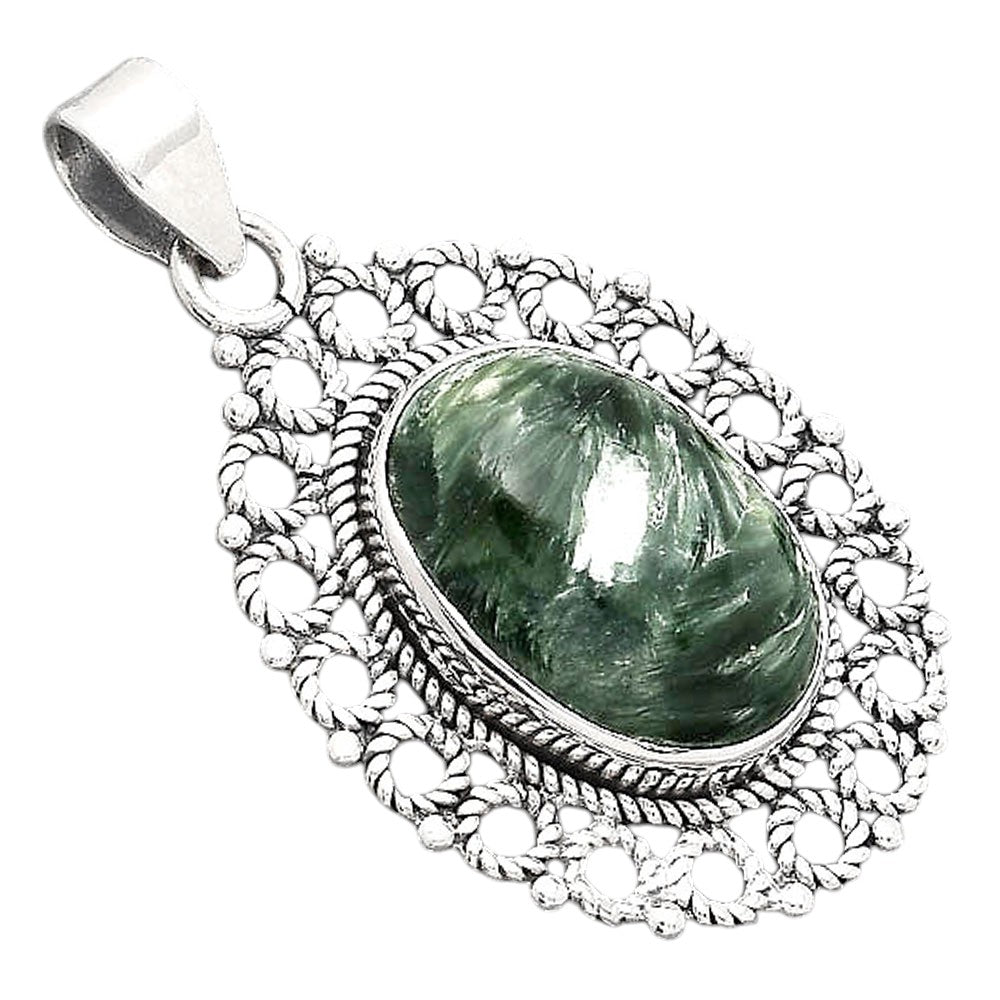 Natural Russian Seraphinite Pendant P-1009 SDP155614