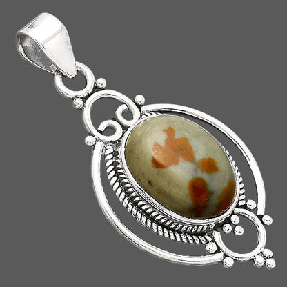 Natural Rocky Butte Picture Jasper Pendant P-1445 SDP155625