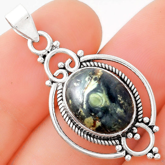 Natural Star Galaxy Jasper Pendant P-1445 SDP155626