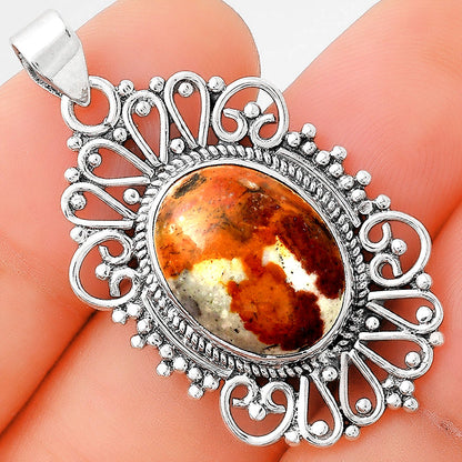 Natural Rocky Butte Picture Jasper Pendant P-1540 SDP155630