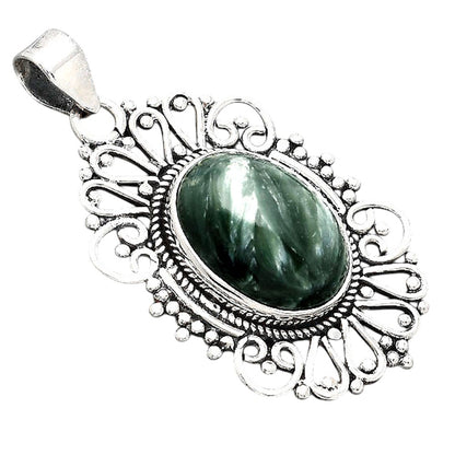 Natural Russian Seraphinite Pendant P-1540 SDP155634