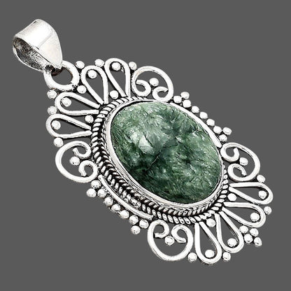 Natural Russian Seraphinite Pendant P-1540 SDP155635