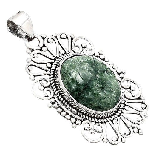 Natural Russian Seraphinite Pendant P-1540 SDP155635