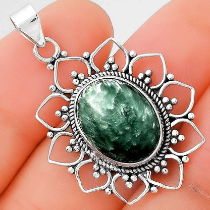 Natural Russian Seraphinite Pendant P-1699 SDP155637