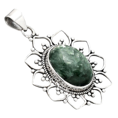 Natural Russian Seraphinite Pendant P-1699 SDP155637