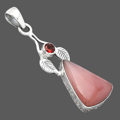Guava Quartz - Brazil and Garnet Pendant P-1416 SDP155644