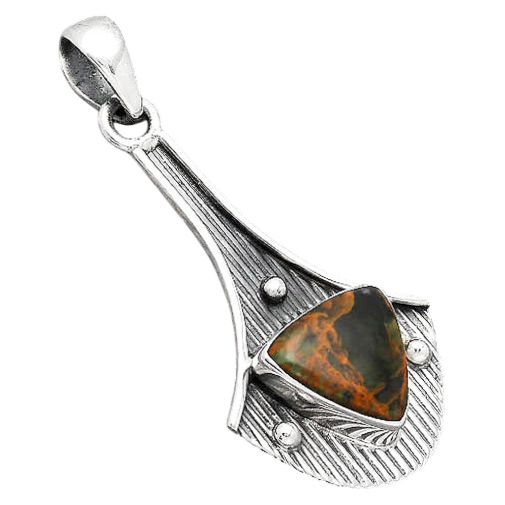 Natural Turkish Rainforest Chrysocolla Pendant P-1195 SDP155719