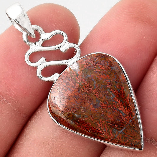 Natural Red Moss Agate Pendant P-1554 SDP155735