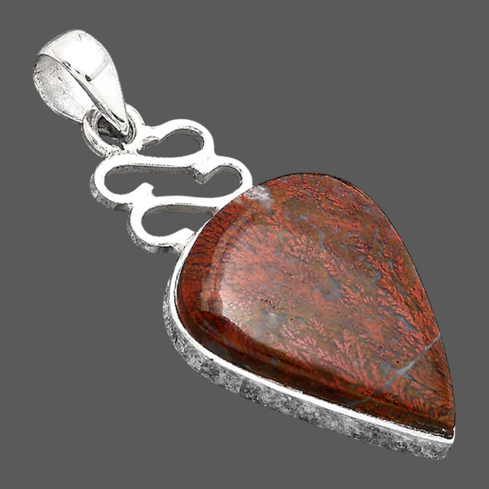 Natural Red Moss Agate Pendant P-1554 SDP155735