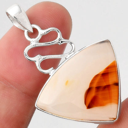 Natural Montana Agate - USA Pendant P-1554 SDP155738
