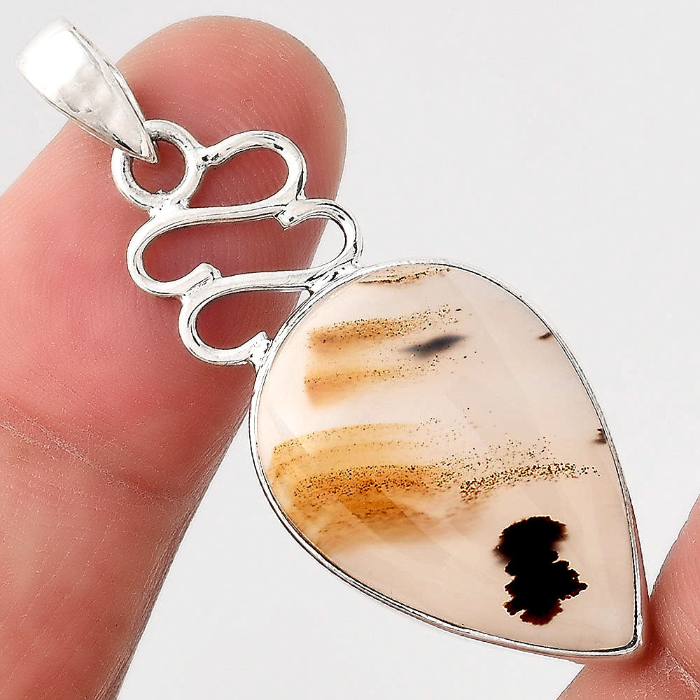 Natural Montana Agate - USA Pendant P-1554 SDP155739