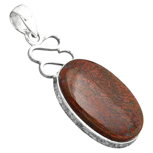 Natural Red Moss Agate Pendant P-1554 SDP155743