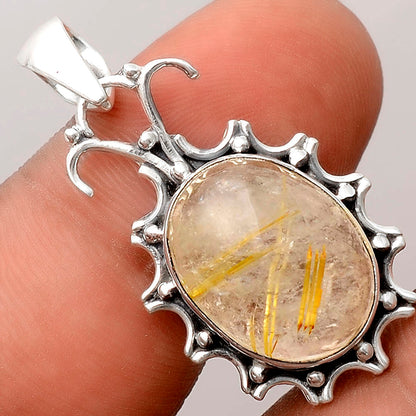 Natural Golden Rutile Pendant P-1249 SDP155763
