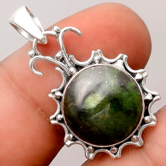 Natural Turkish Rainforest Chrysocolla Pendant P-1249 SDP155766