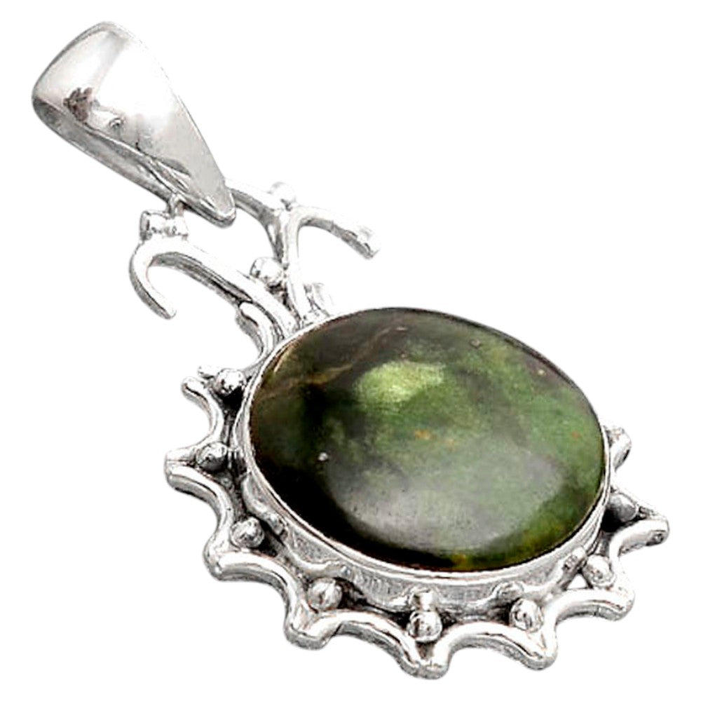 Natural Turkish Rainforest Chrysocolla Pendant P-1249 SDP155766