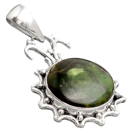 Natural Turkish Rainforest Chrysocolla Pendant P-1249 SDP155766