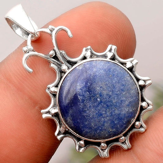 Natural Dumortierite Quartz Pendant P-1249 SDP155771