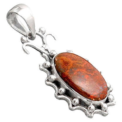 Natural Red Moss Agate Pendant P-1249 SDP155772