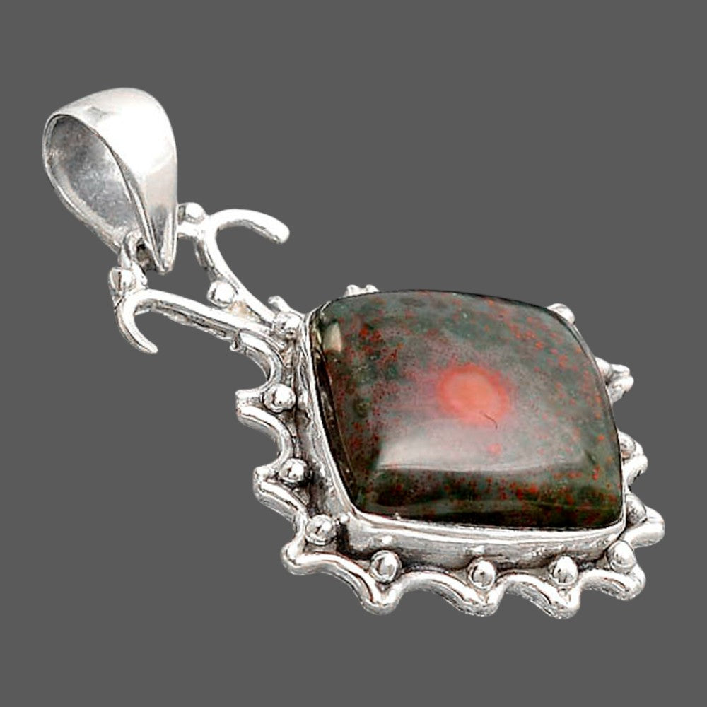 Natural Blood Stone - India Pendant P-1249 SDP155774