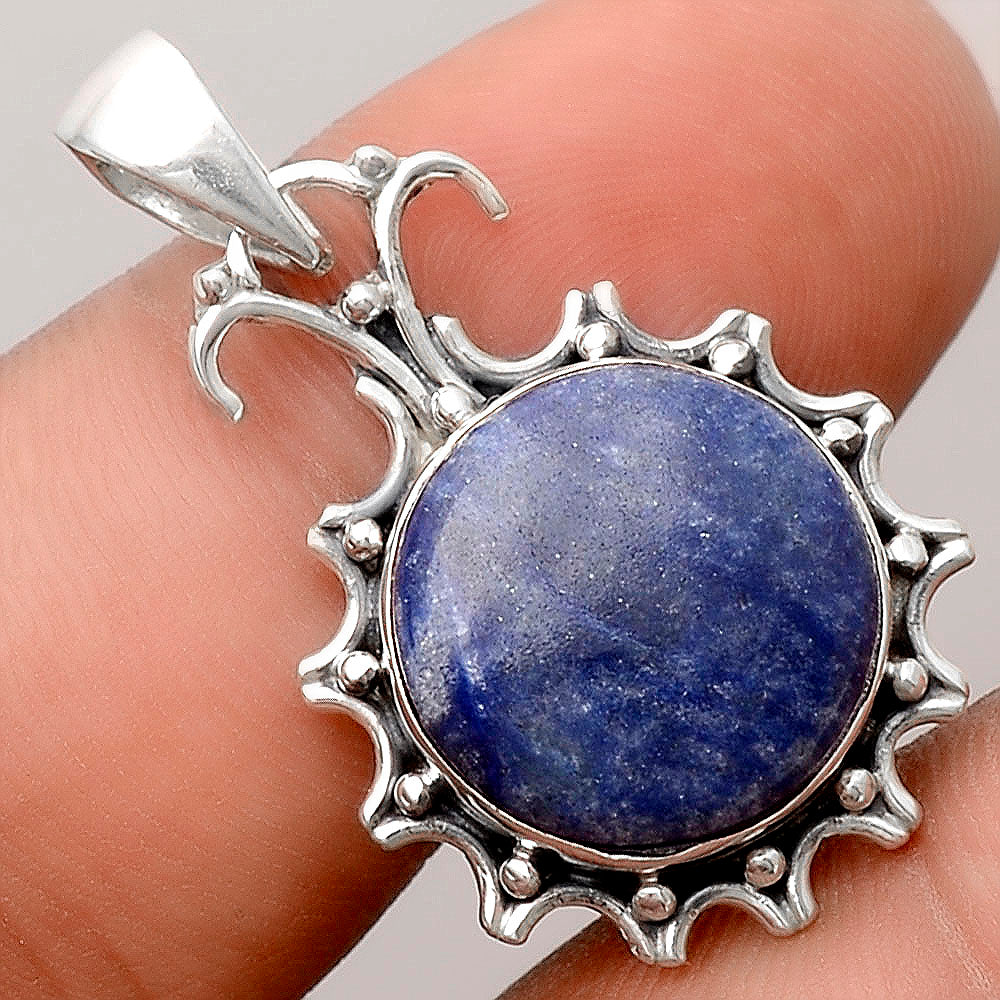 Natural Dumortierite Quartz Pendant P-1249 SDP155776