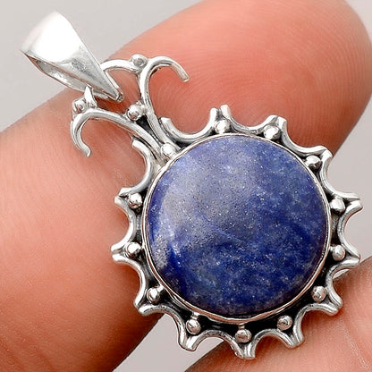 Natural Dumortierite Quartz Pendant P-1249 SDP155776