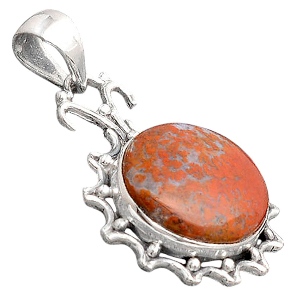 Natural Red Moss Agate Pendant P-1249 SDP155777