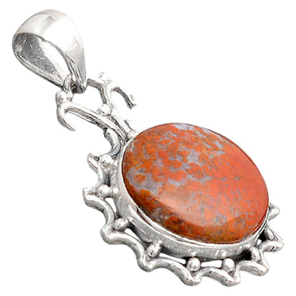 Natural Red Moss Agate Pendant P-1249 SDP155777