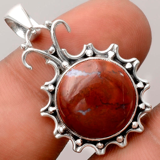 Natural Red Moss Agate Pendant P-1249 SDP155781