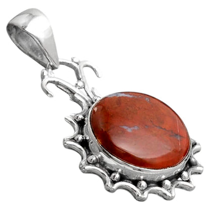 Natural Red Moss Agate Pendant P-1249 SDP155781