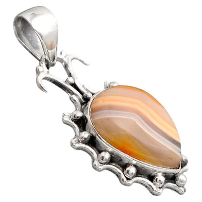 Natural Banded Onyx Pendant P-1249 SDP155782