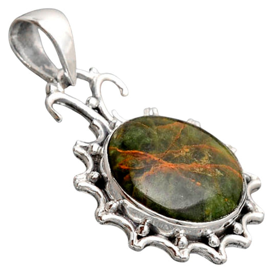 Natural Turkish Rainforest Chrysocolla Pendant P-1249 SDP155783