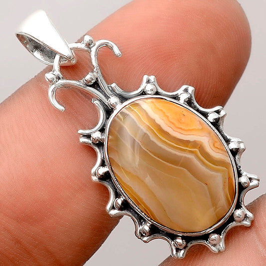 Natural Banded Onyx Pendant P-1249 SDP155786
