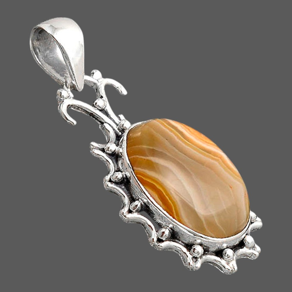 Natural Banded Onyx Pendant P-1249 SDP155786