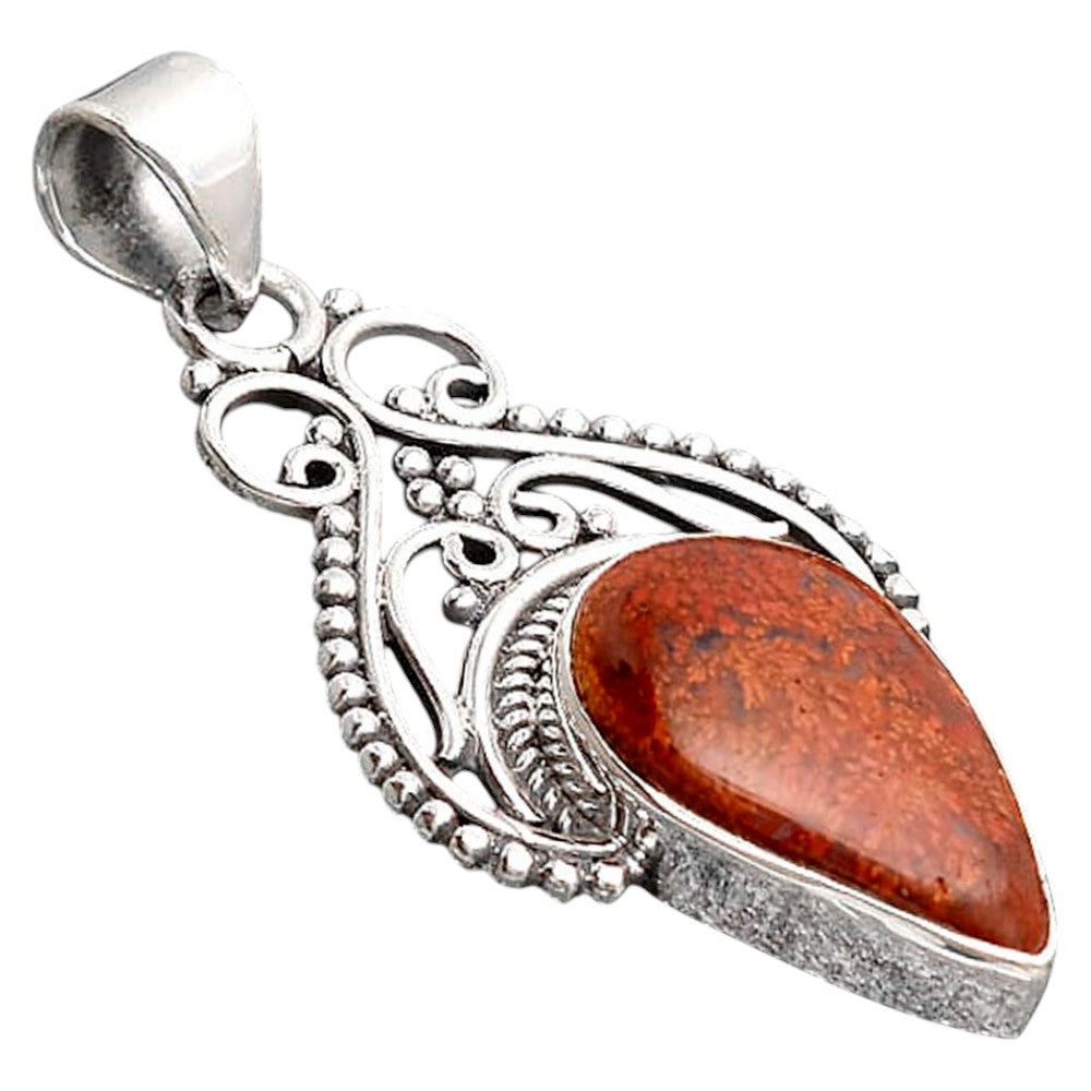 Natural Red Moss Agate Pendant P-1541 SDP155788