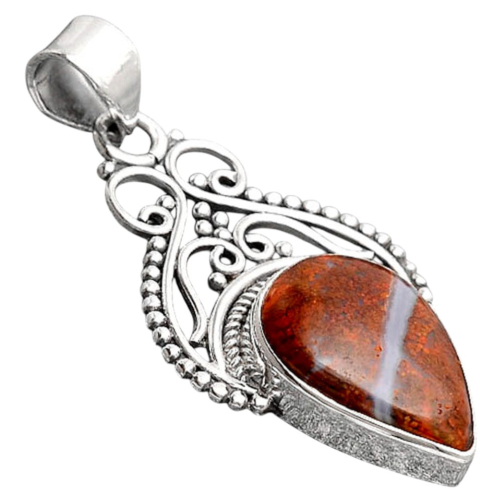 Natural Red Moss Agate Pendant P-1541 SDP155789
