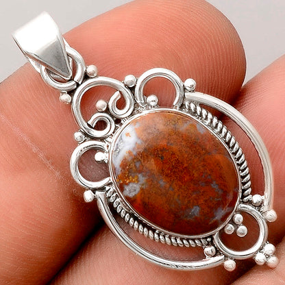 Natural Red Moss Agate Pendant P-1569 SDP155799