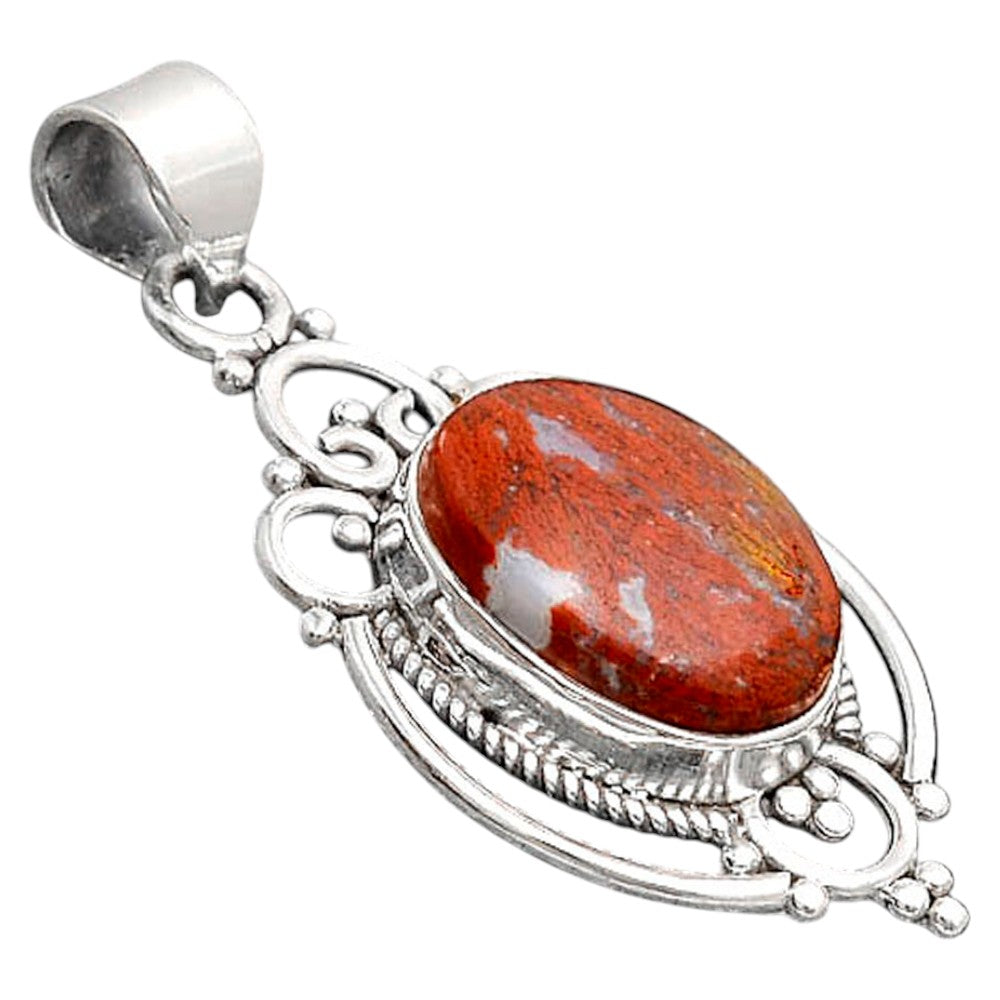 Natural Red Moss Agate Pendant P-1569 SDP155800